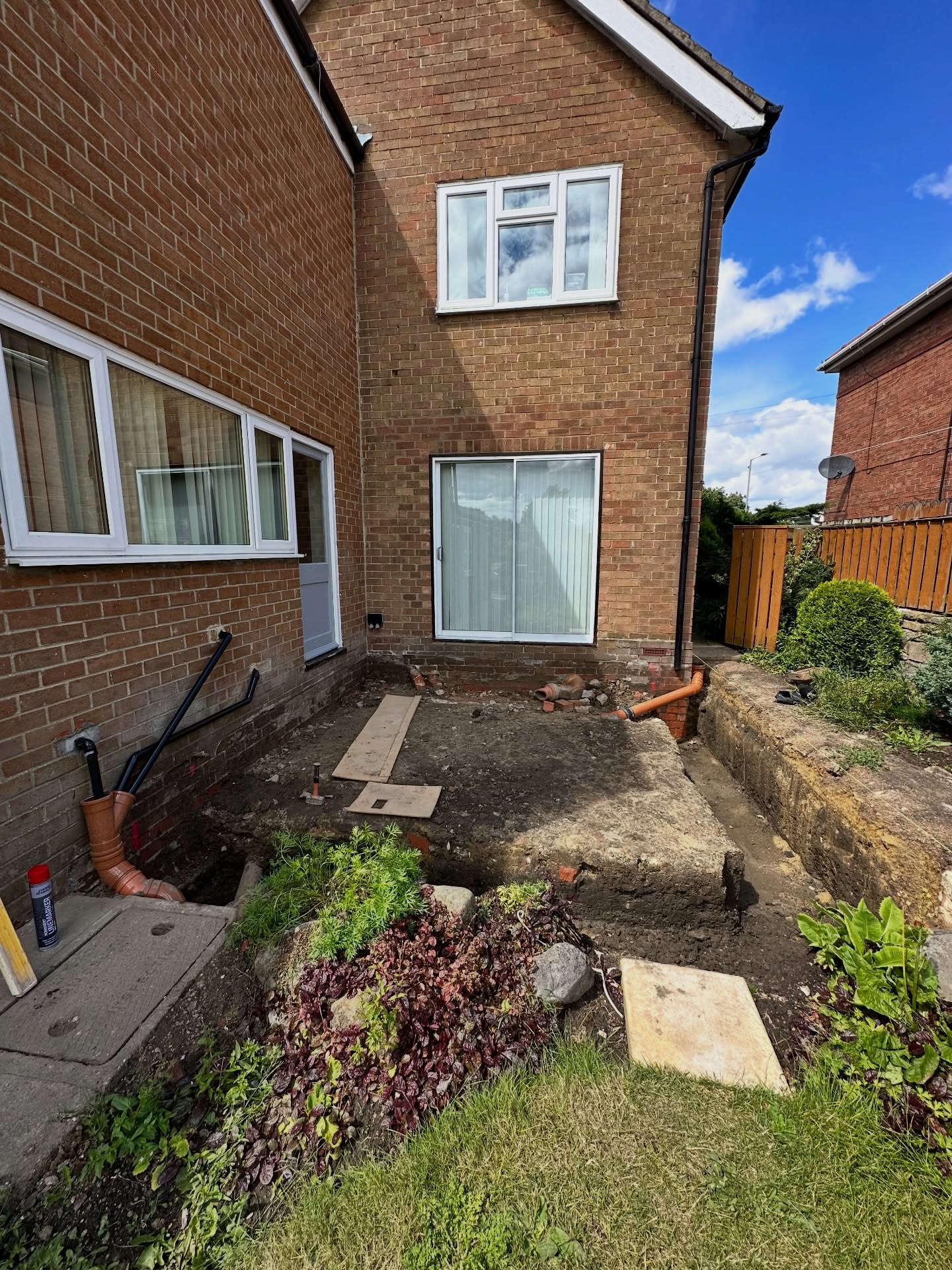 Rear extension and kitchen fit-out — before